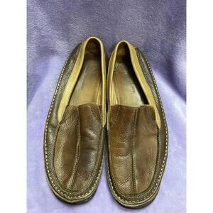 Johnston & Murphy FIC Mens 13m Brown Leather Loafer Slip On 20-8519